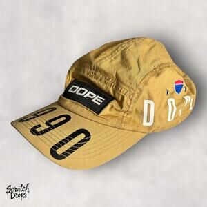Dope Sport Bougie Crew Hat Streetwear Cap Urban Fashion Adjustable Mustard Black